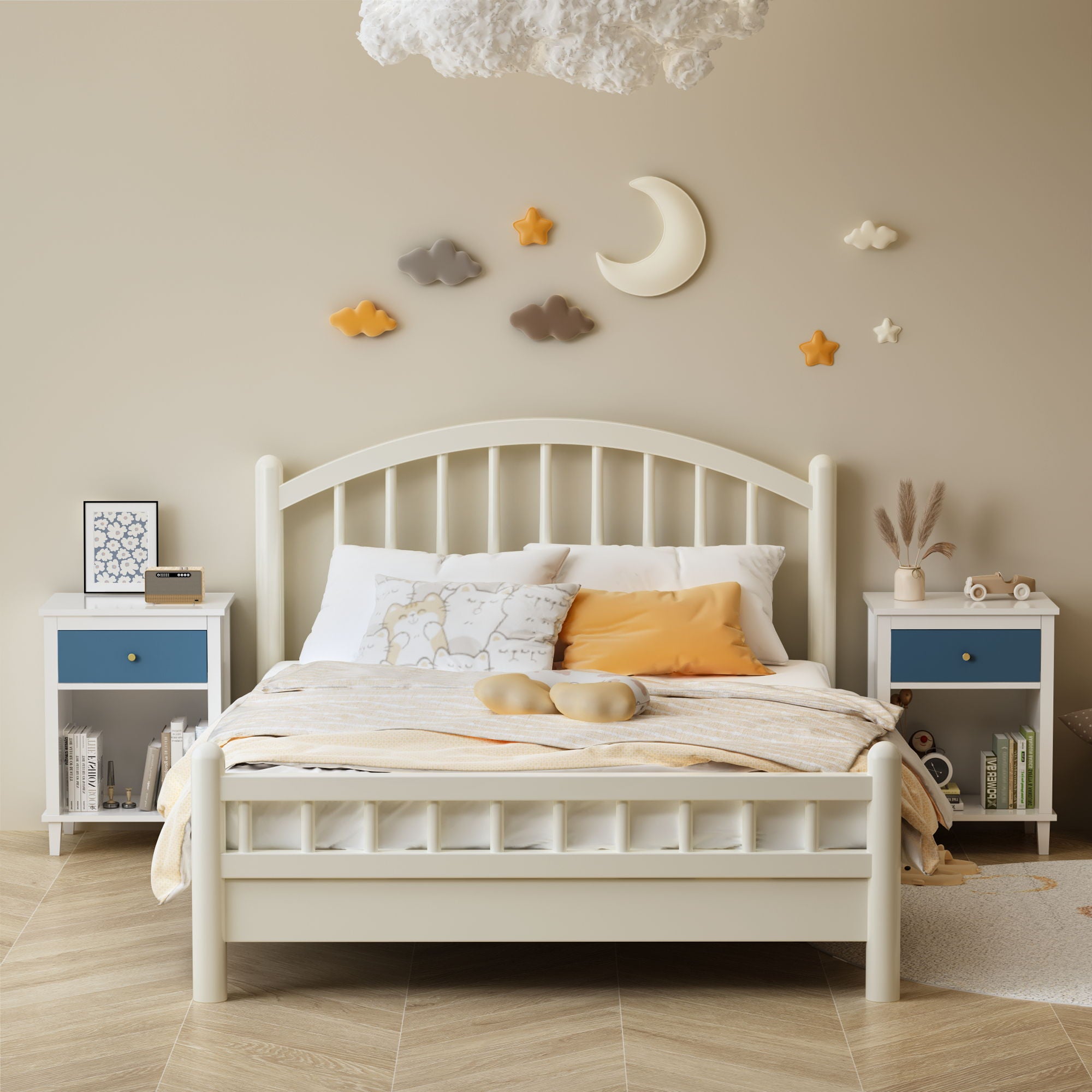 Nightstand With 1 Drawer 1 Shelf