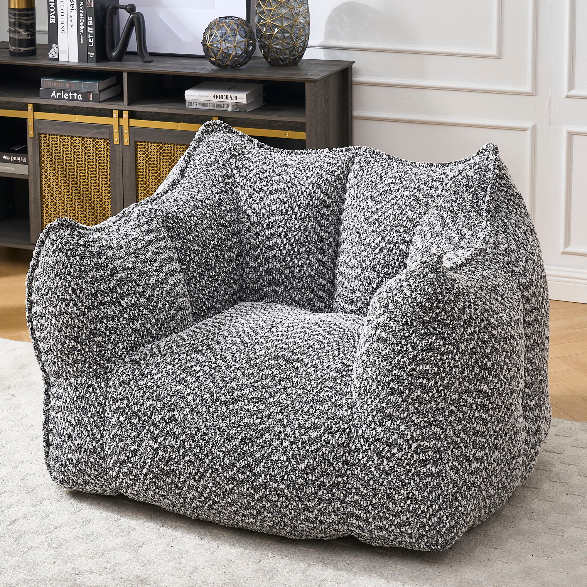 Comfortable Chenille Sofa Chairs With Highly Resilient Foam For Living Rooms And Bedrooms
