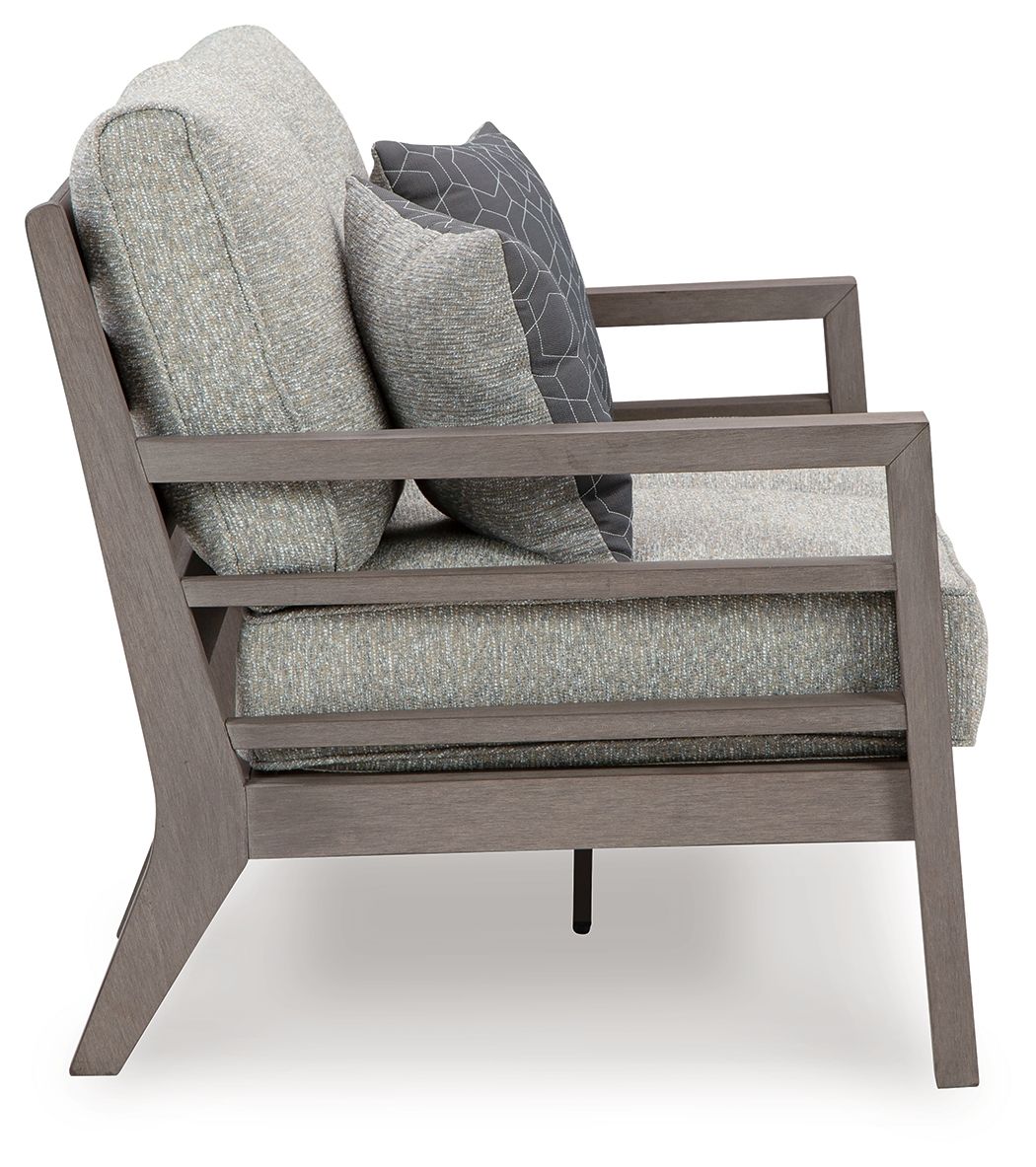 Signature Design by Ashley® Hillside Barn - Gray / Brown - Loveseat W/Cushion | Meri Furniture