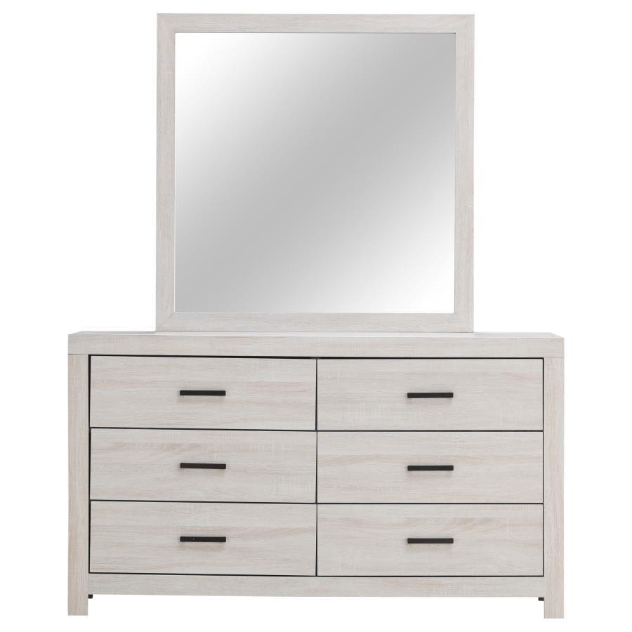 Coaster Fine Furniture Brantford - 6-Drawer Dresser With Mirror | Meri Furniture