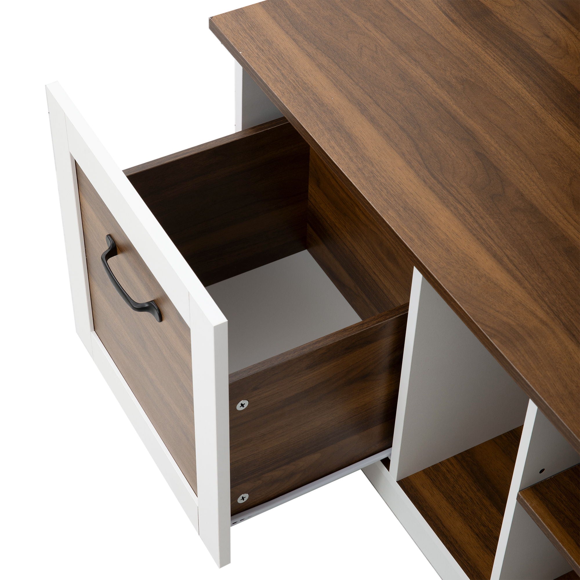 5 In 1 Entryway Bench With Coat Rack, 7 Sturdy Hooks, 2 Spacious Drawers And Adjustable Shelves