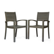Outdoor Dining Chair, Stacking Design For Patio