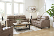 Signature Design by Ashley® Navi - Fossil - 3 Pc. - Sofa, Loveseat, Rocker Recliner | Meri Furniture