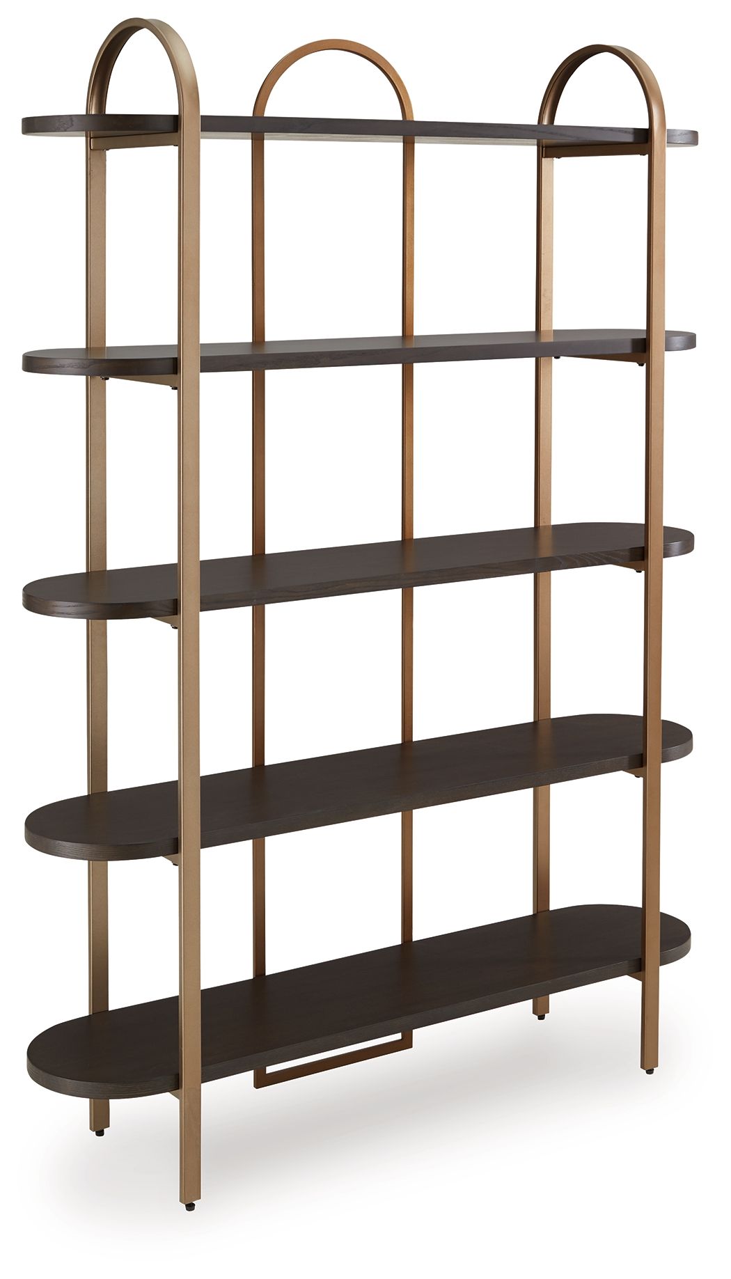 Signature Design by Ashley® Brentmour - Brown / Gold Finish - Bookcase | Meri Furniture