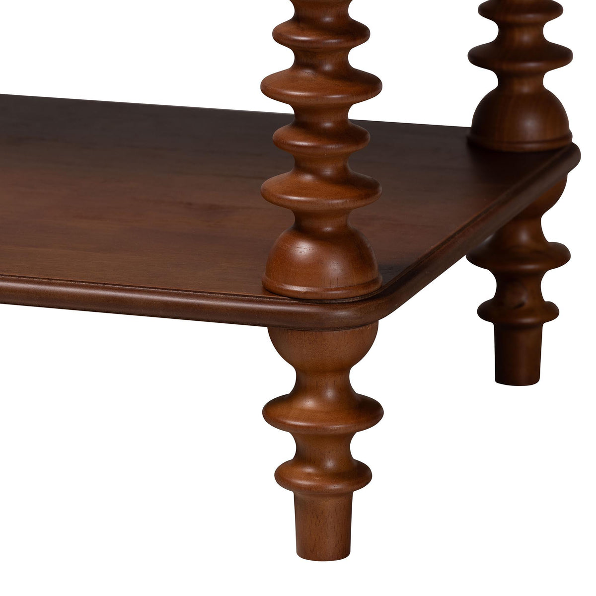 Neviah 1-Drawer Nightstand, Walnut Brown