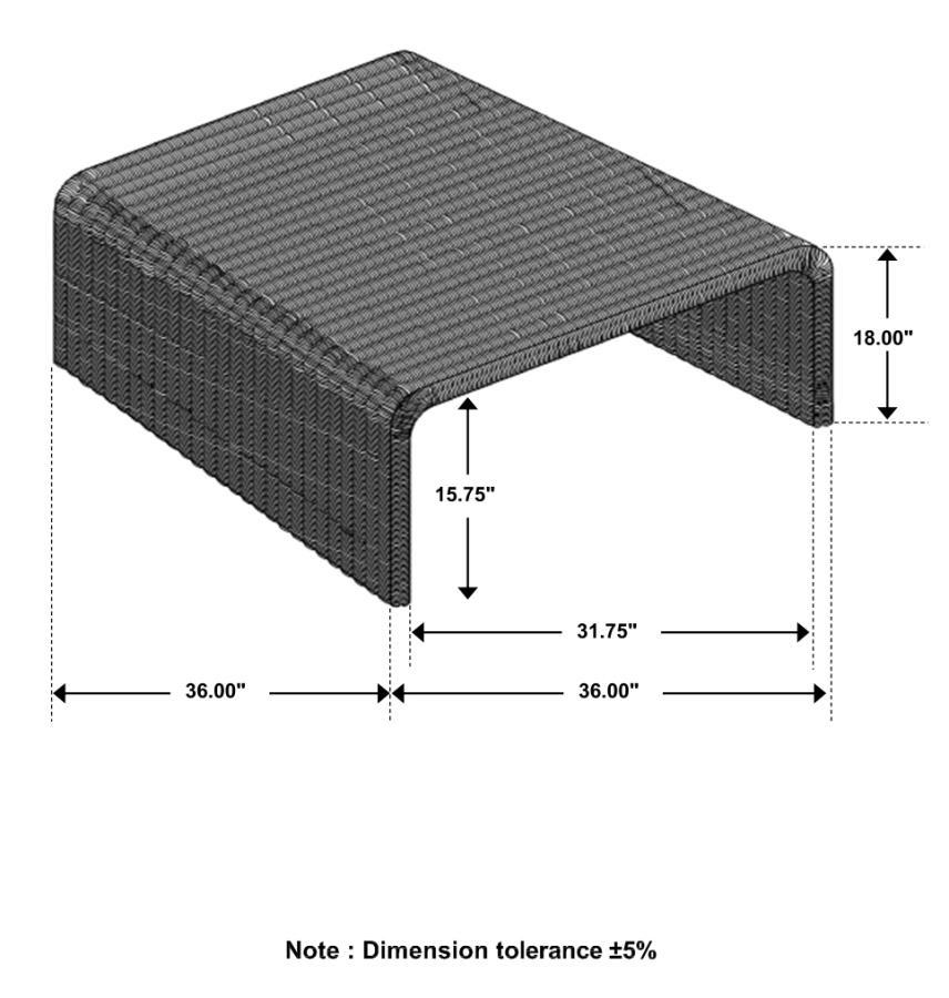 Cahya - Woven Rattan Table