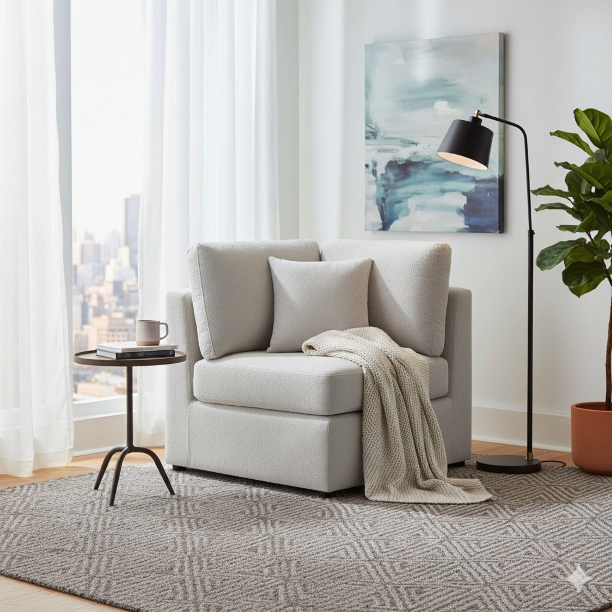 Chauncy - Corner Wedge Chair