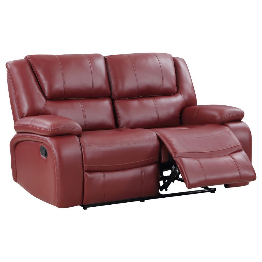 Coaster Fine Furniture Camila - Upholstered Motion Reclining Loveseat | Meri Furniture