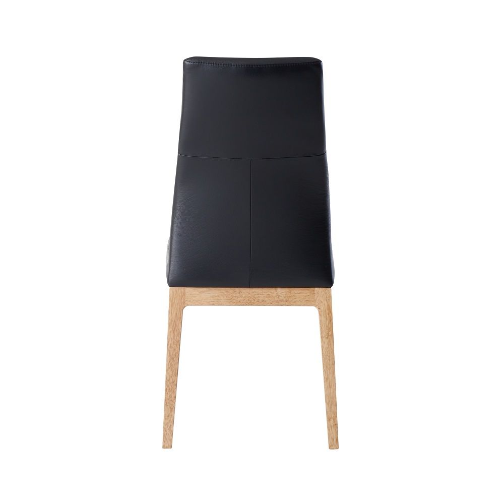 ACME Raquan - Side Chair (Set of 2) - Black & Walnut | Meri Furniture