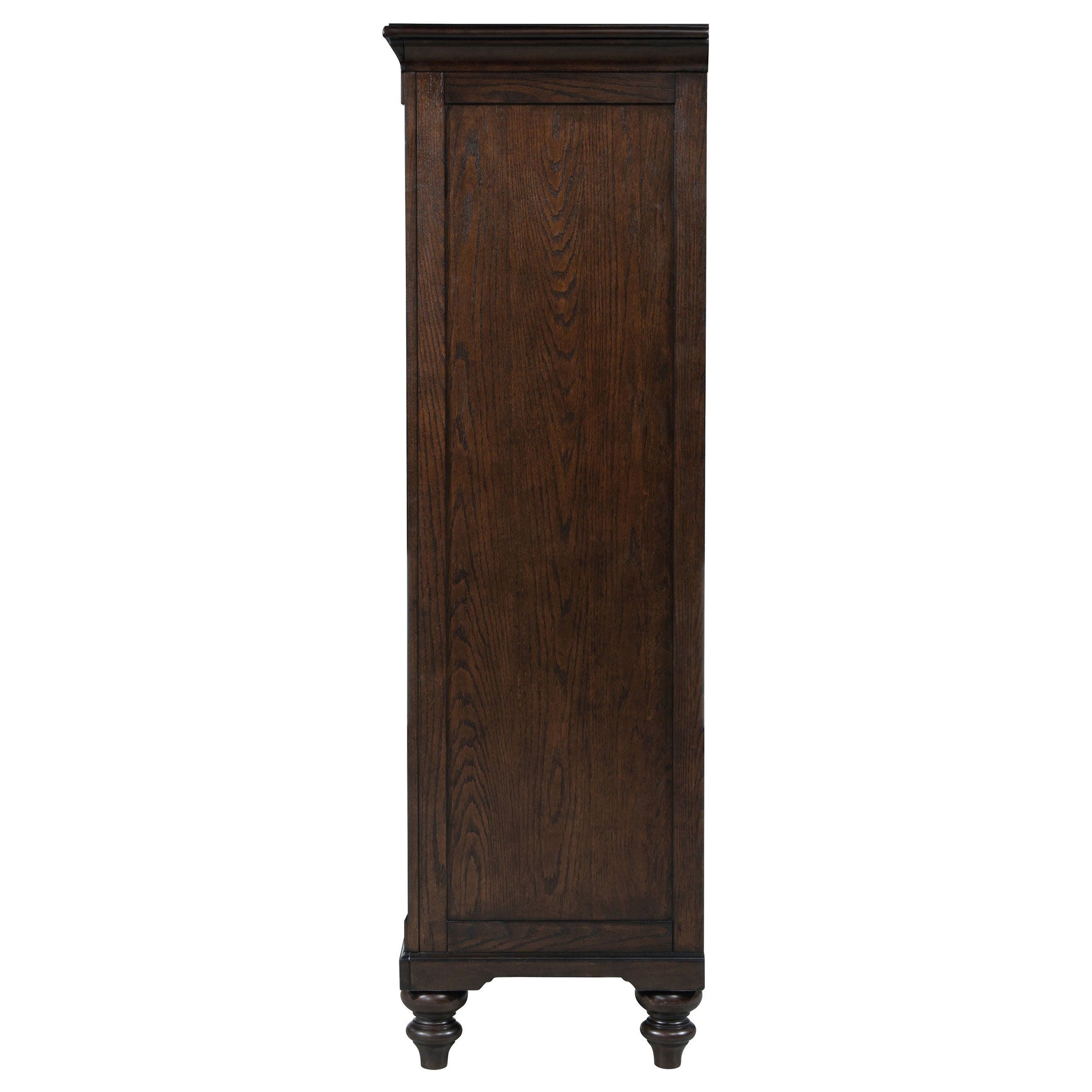 Coaster Fine Furniture Andover - 6-Drawer Tempered Glass Door Chest - Dark Oak | Meri Furniture