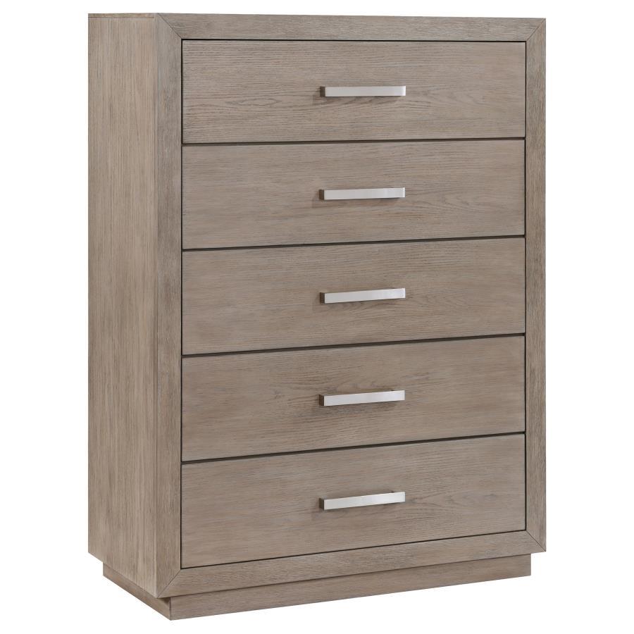 Coaster Fine Furniture Kenora - 5-Drawer Bedroom Chest - Barley Brown | Meri Furniture