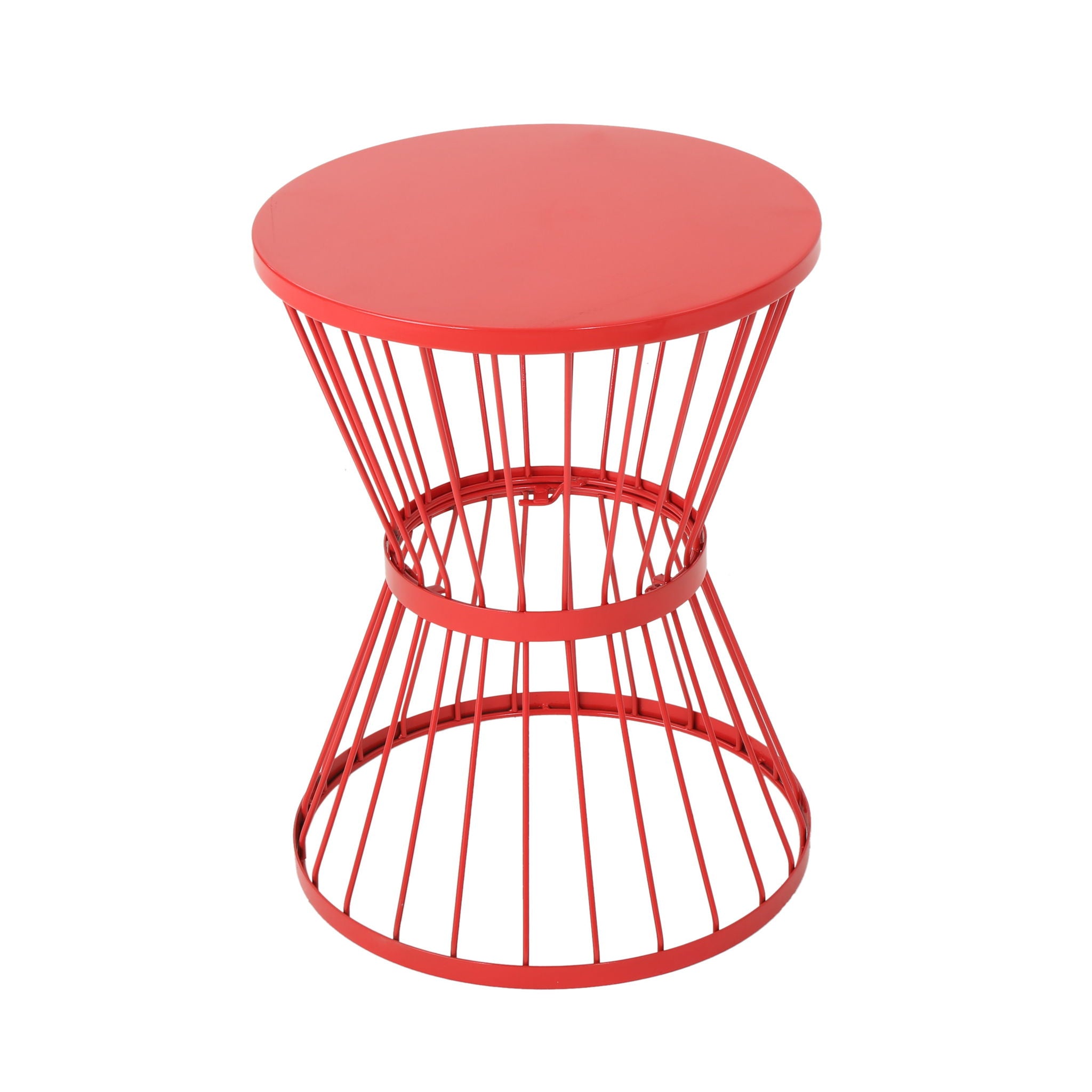Lassen - Modern Outdoor Side Table With Hourglass Design