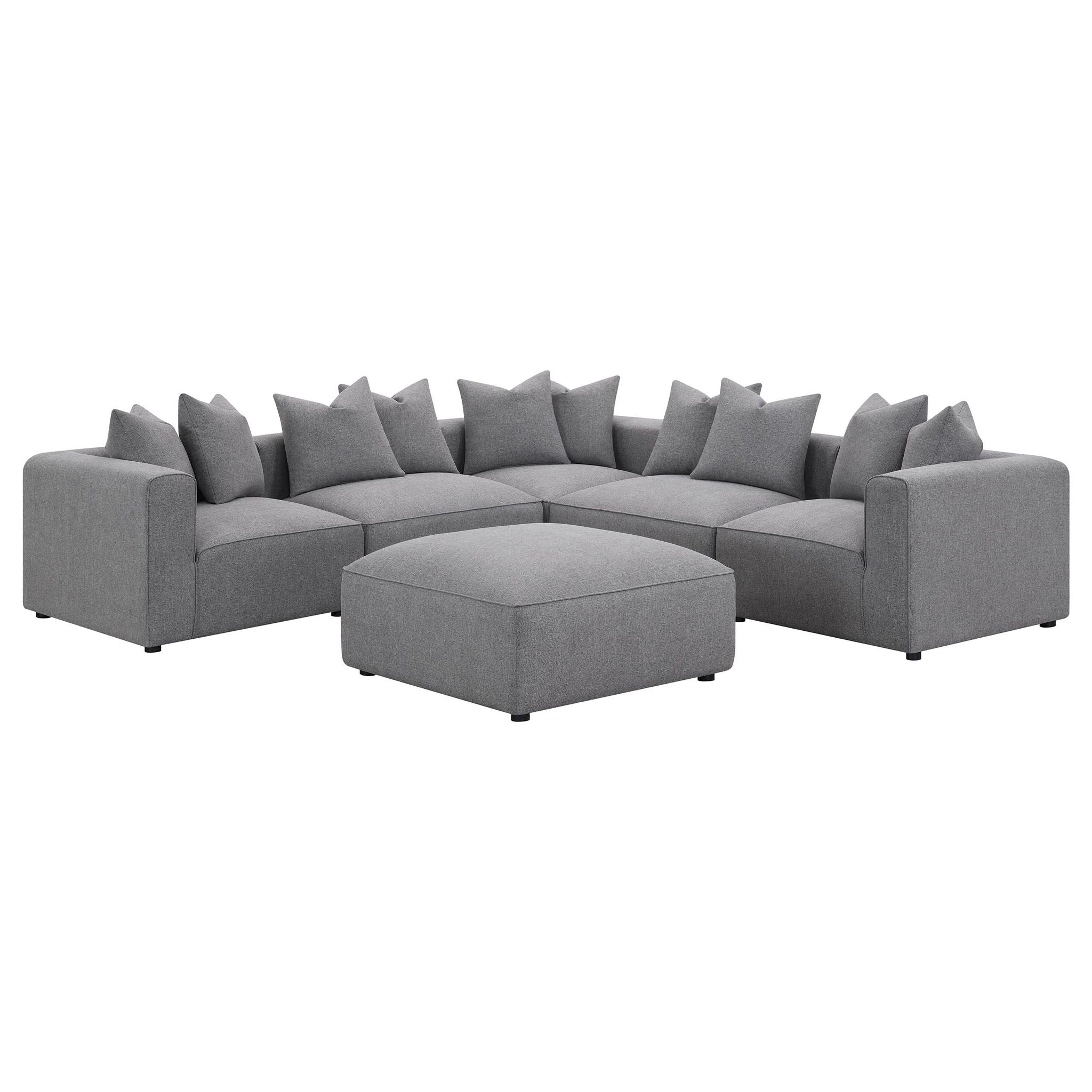 Jennifer Upholstered Corner Chair Grey