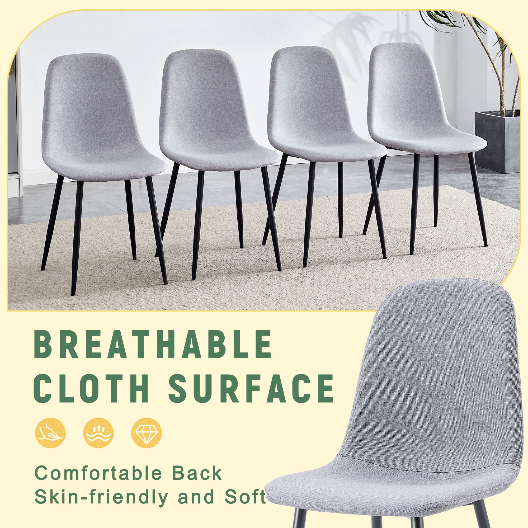 Combined Spoon Chairs, Perfectly Matching Minimalist And Scandinavian Style