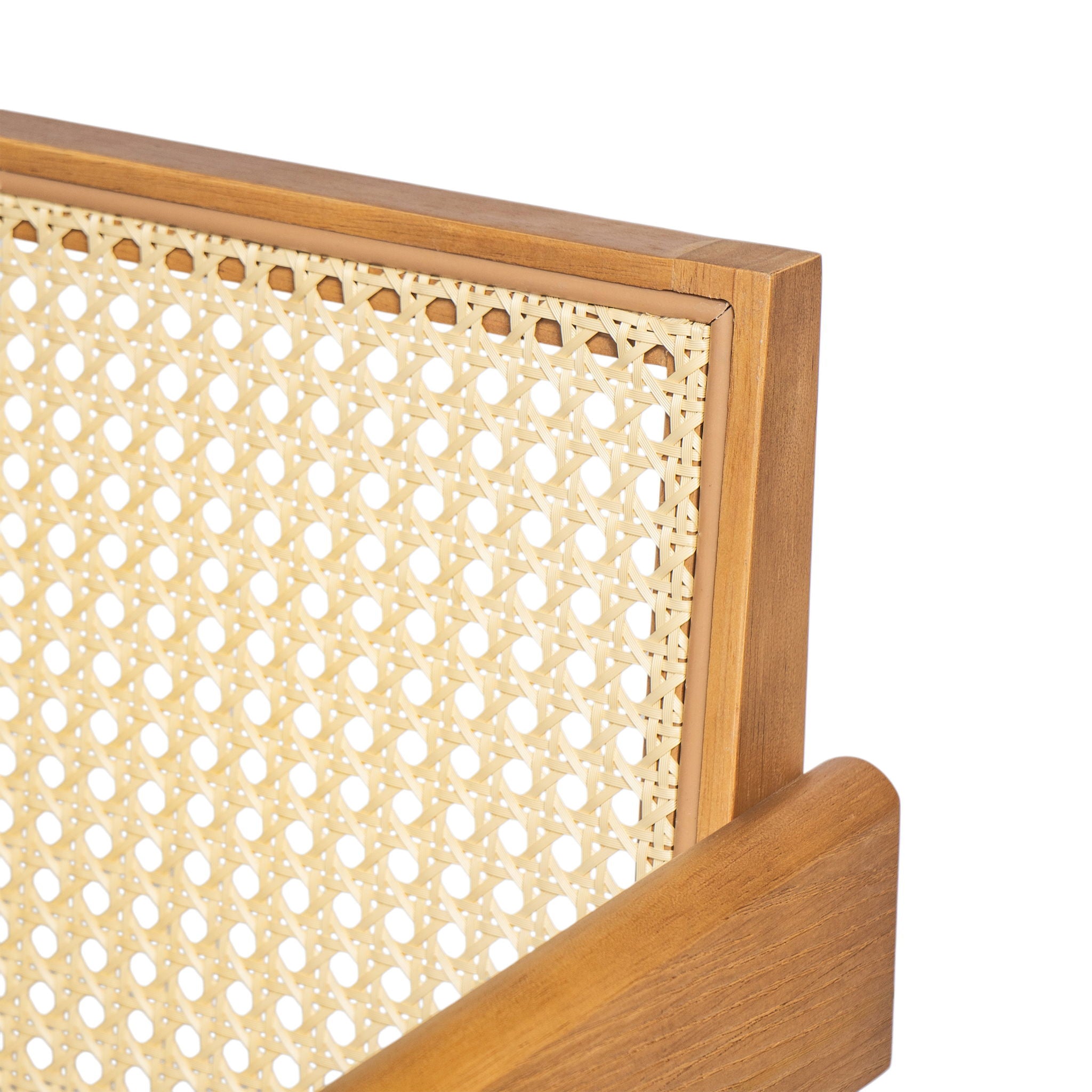 Chandigarh Farmhouse Style Cane Upholstered Dining Chairs (Set of 2)