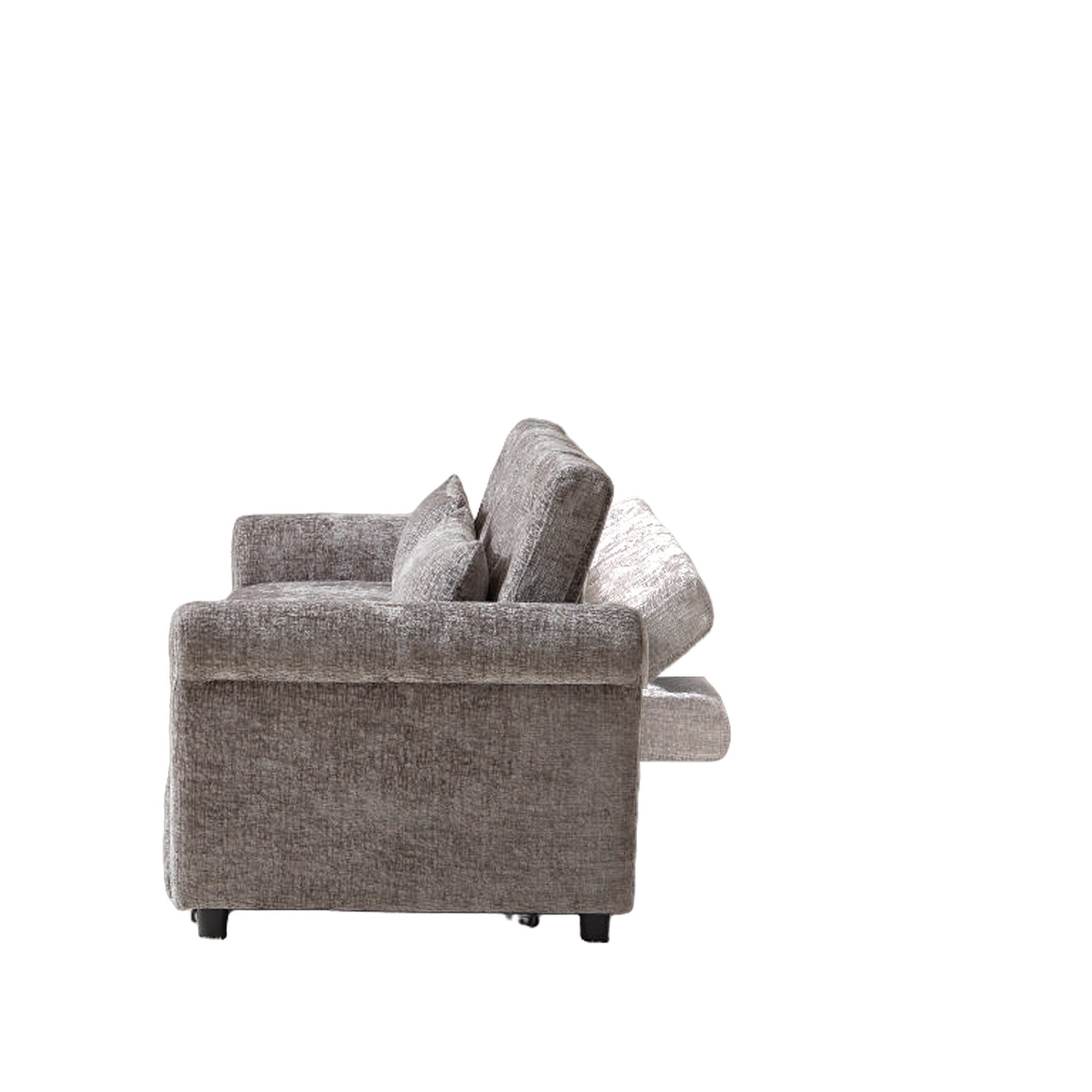 Loveseat Sofa Bed, Pull - Out Couch Sleeper & 2 Pillows