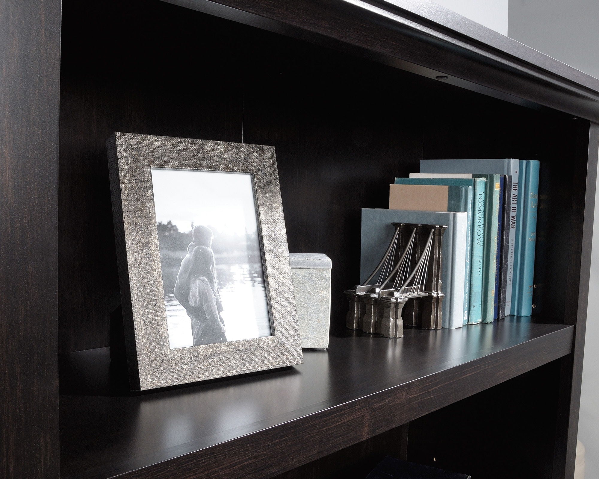 Bookcase With Doors in Estate Black