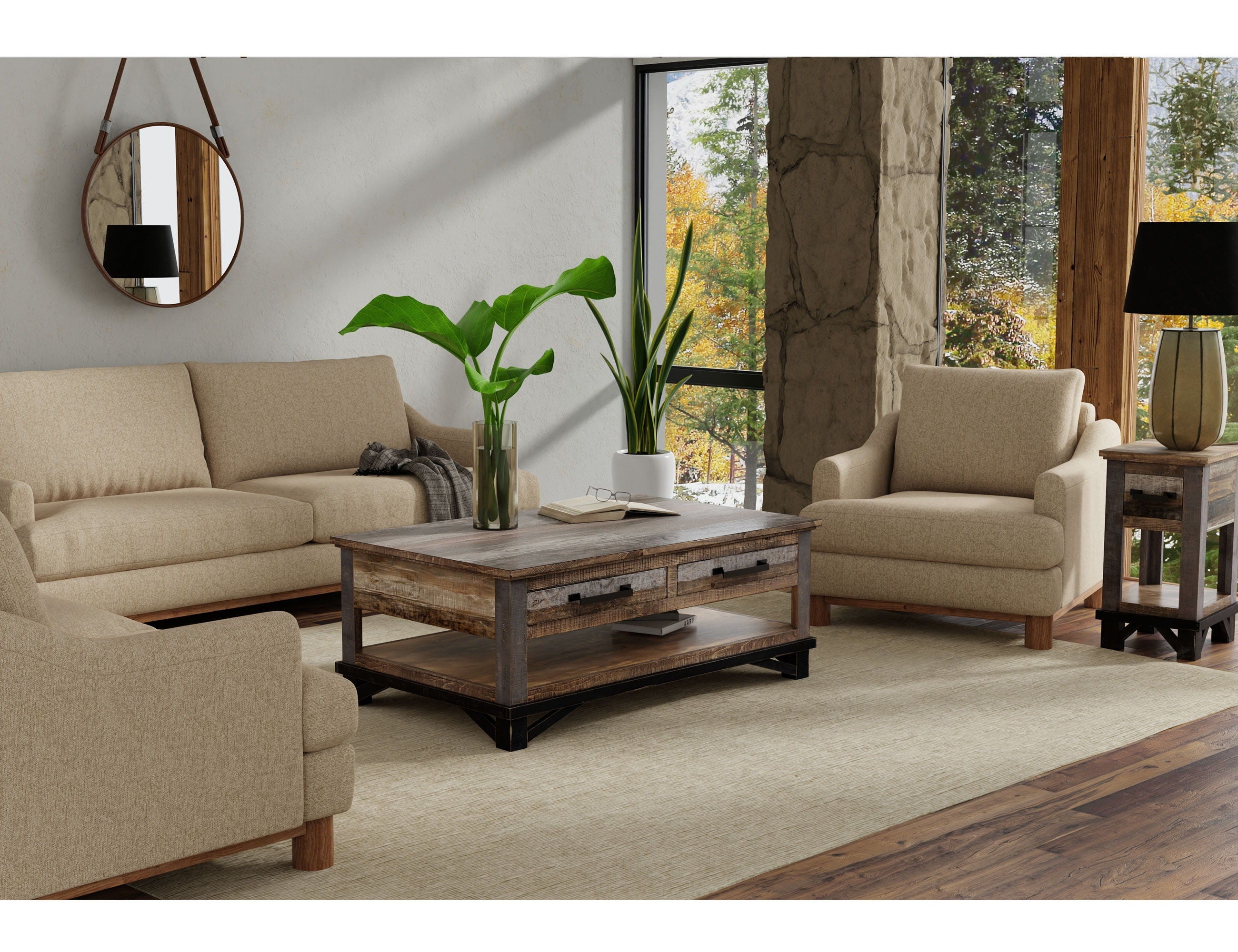 International Furniture Direct Olimpia - Loveseat | Meri Furniture
