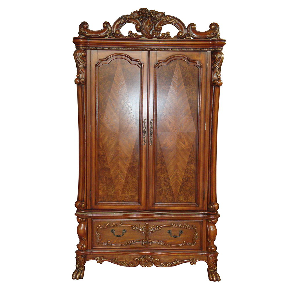 ACME Dresden - Wardrobe/TV Armoire - Cherry Oak | Meri Furniture