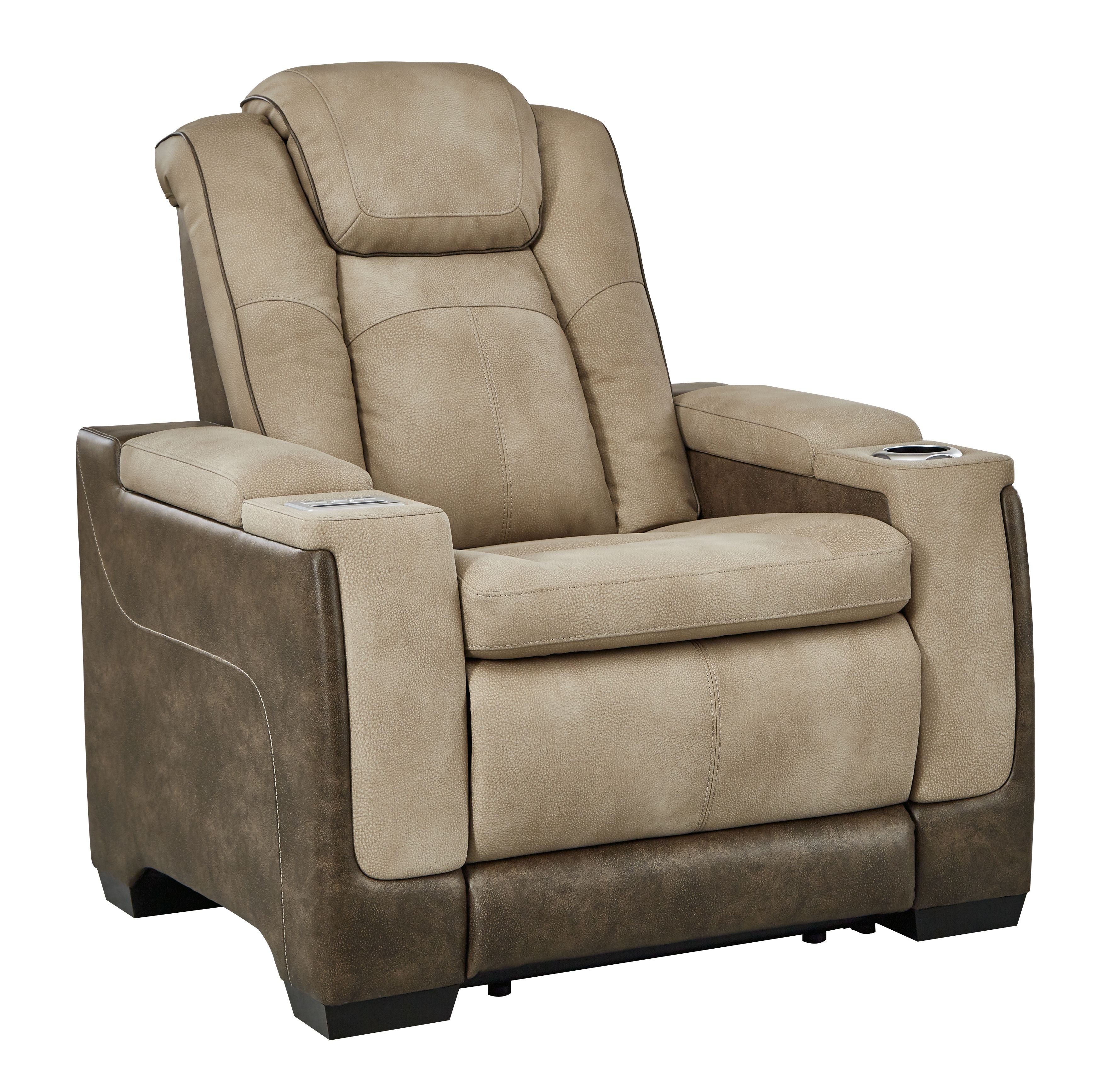 Signature Design by Ashley® Next-gen Durapella - Pwr Recliner/Adj Headrest | Meri Furniture