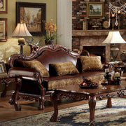 ACME Dresden - Sofa - Bone PU & Gold Patina | Meri Furniture