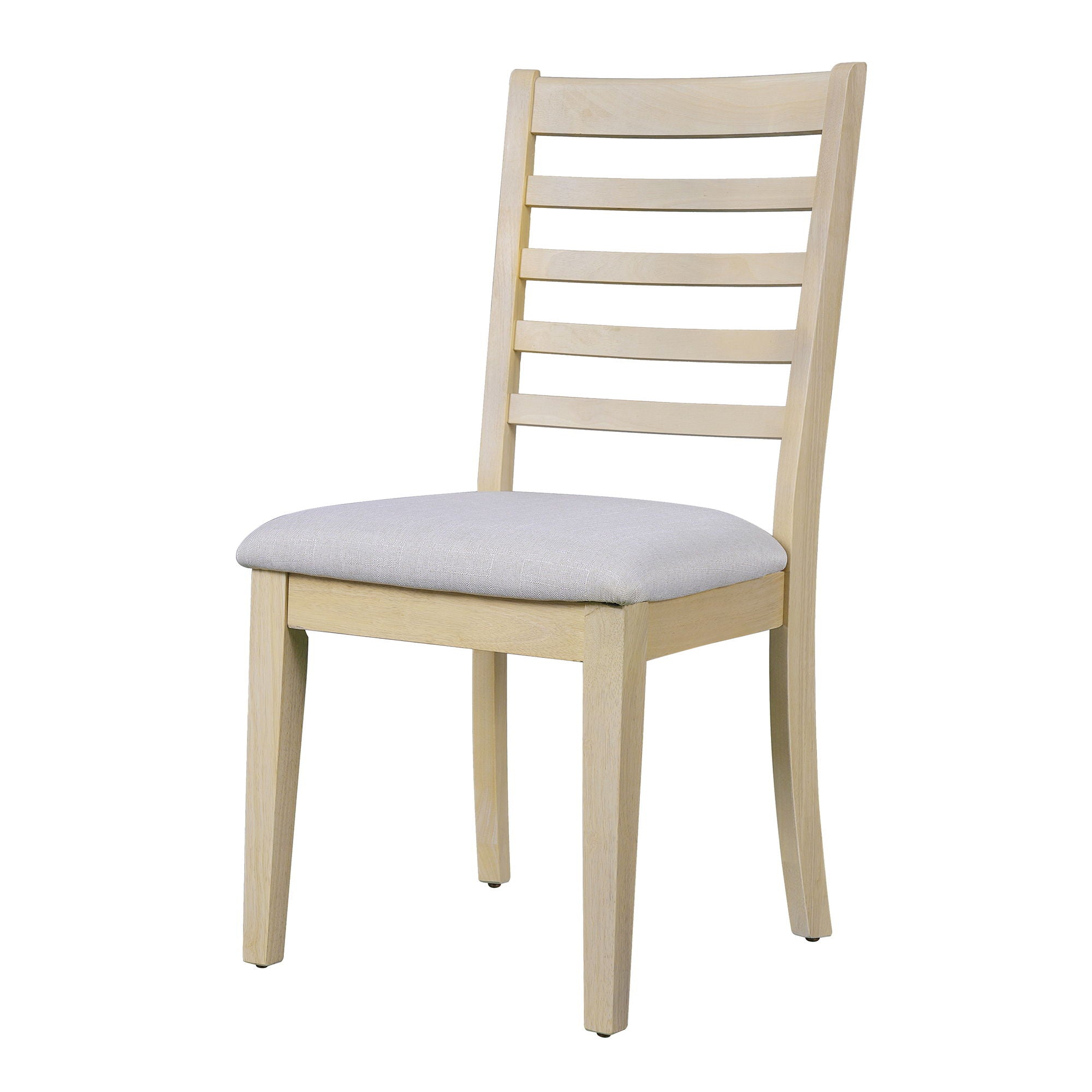 Upholstered Armless Chairs With High Ladder Back