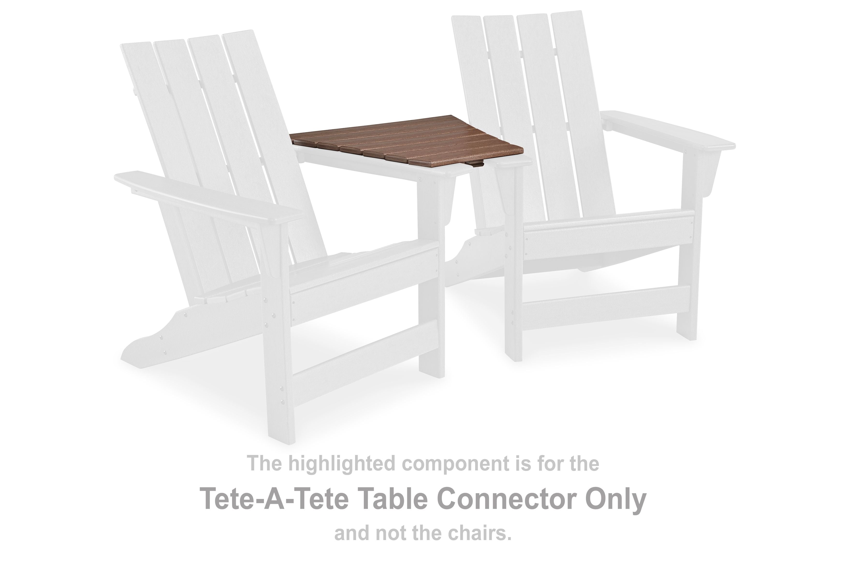 Signature Design by Ashley® Emmeline - Brown - Tete-a-tete Table Connector | Meri Furniture