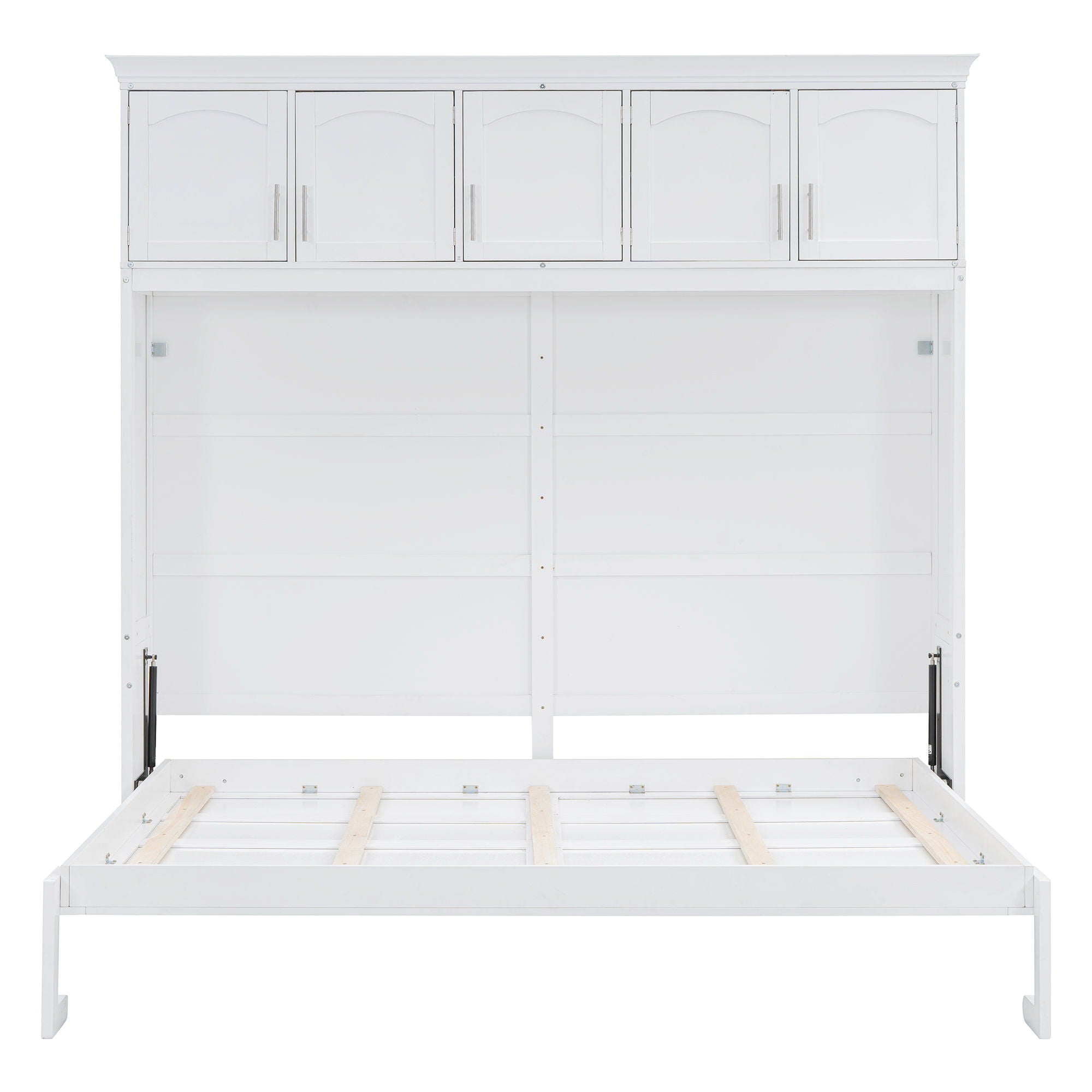 Murphy Modern Bed With Top Cabinets For Space Saving And Comfort