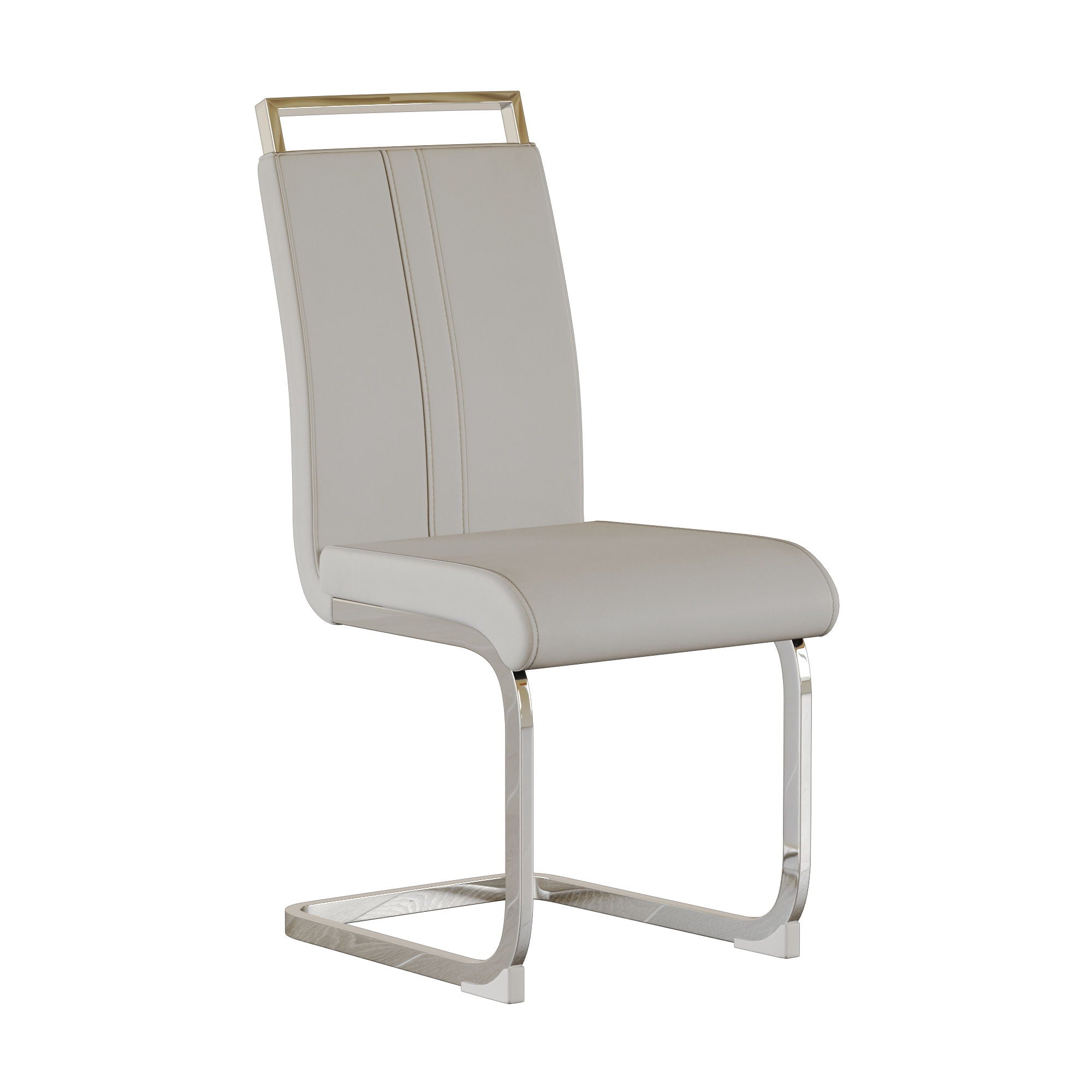 Modern Dining Chairs With Padded Seat, High Back
