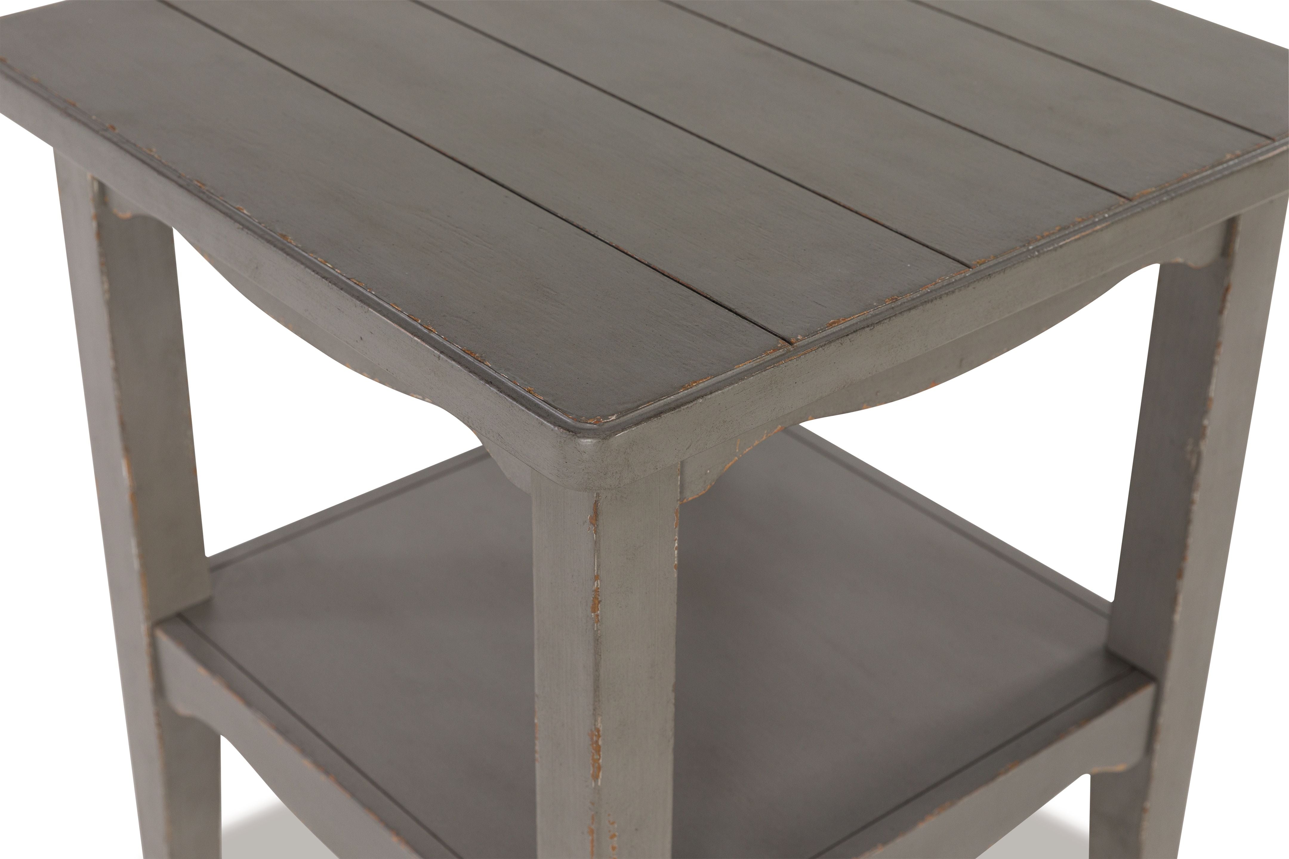 Signature Design by Ashley® Charina - Antique Gray - Square End Table | Meri Furniture