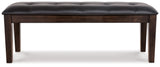 Haddigan - Dark Brown - Large Uph Dining Room Bench