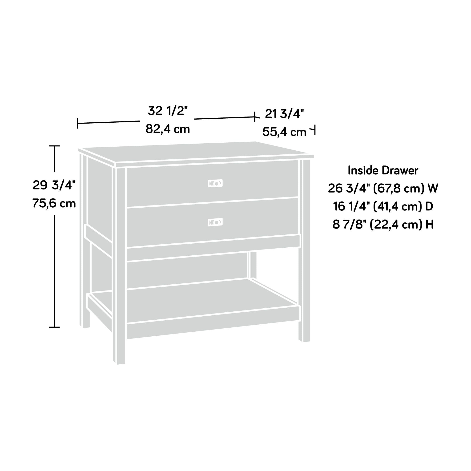 1-Drawer Lateral File Cabinet  in Raven Oak