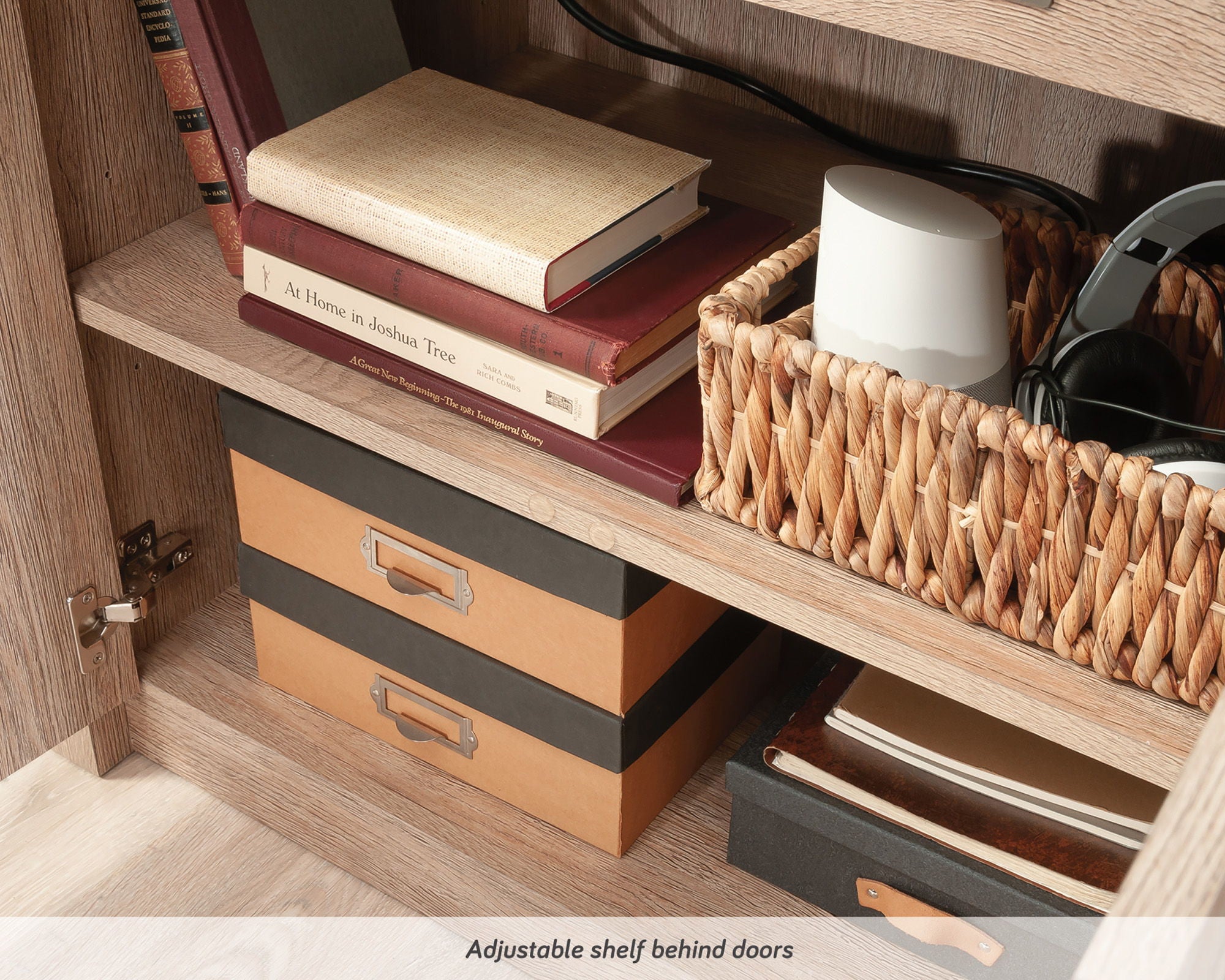2-Door Base Cabinet & Library Hutch Bundle