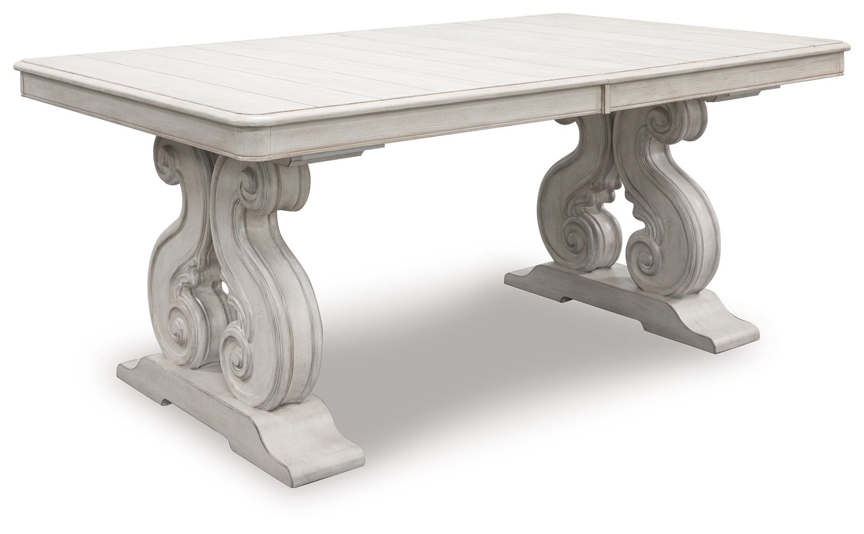 Signature Design by Ashley® Arlendyne - Antique White - 11 Pc. - Dining Table, 8 Side Chairs, Server | Meri Furniture
