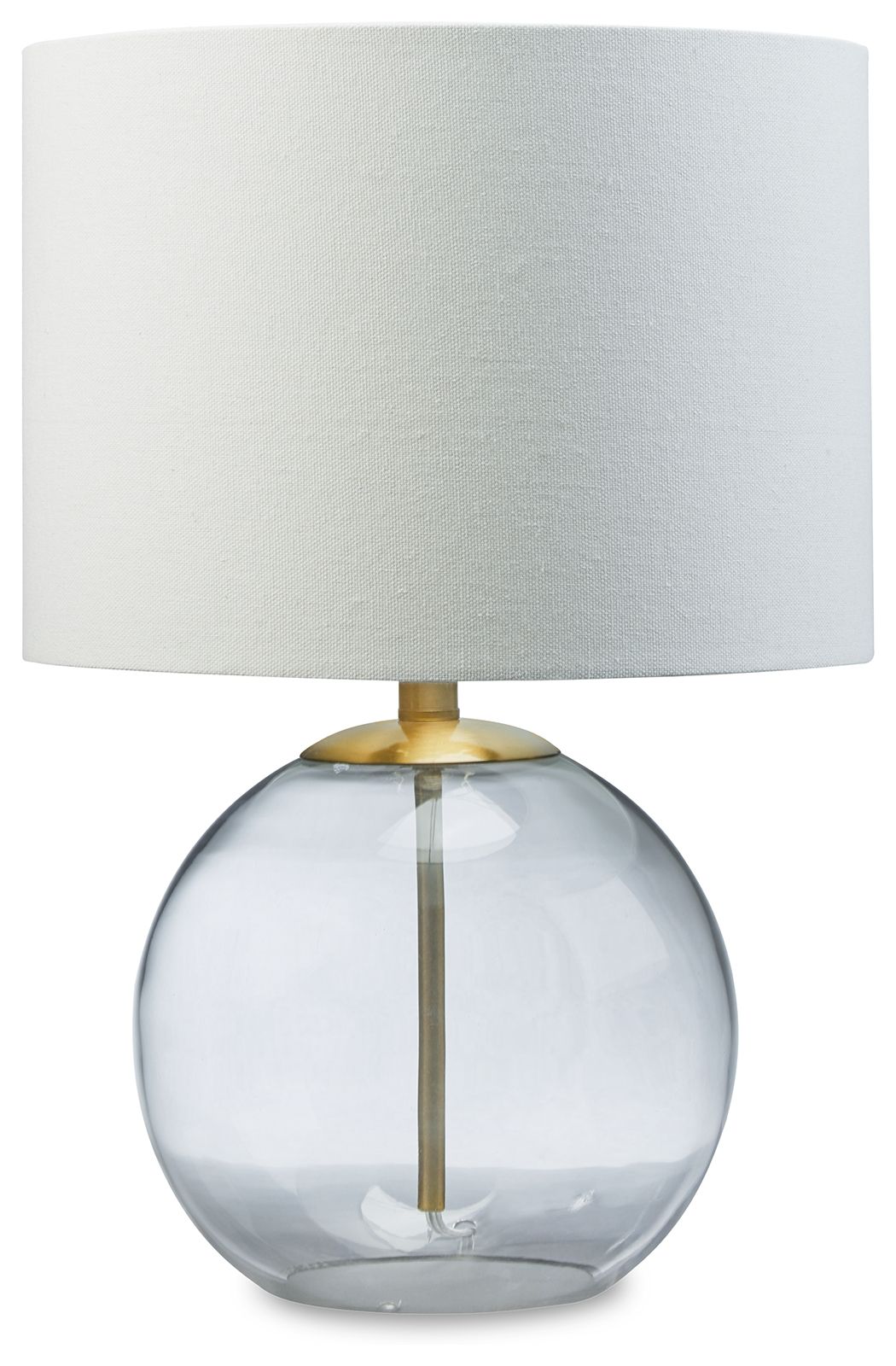 Signature Design by Ashley® Samder - White - Glass Table Lamp | Meri Furniture