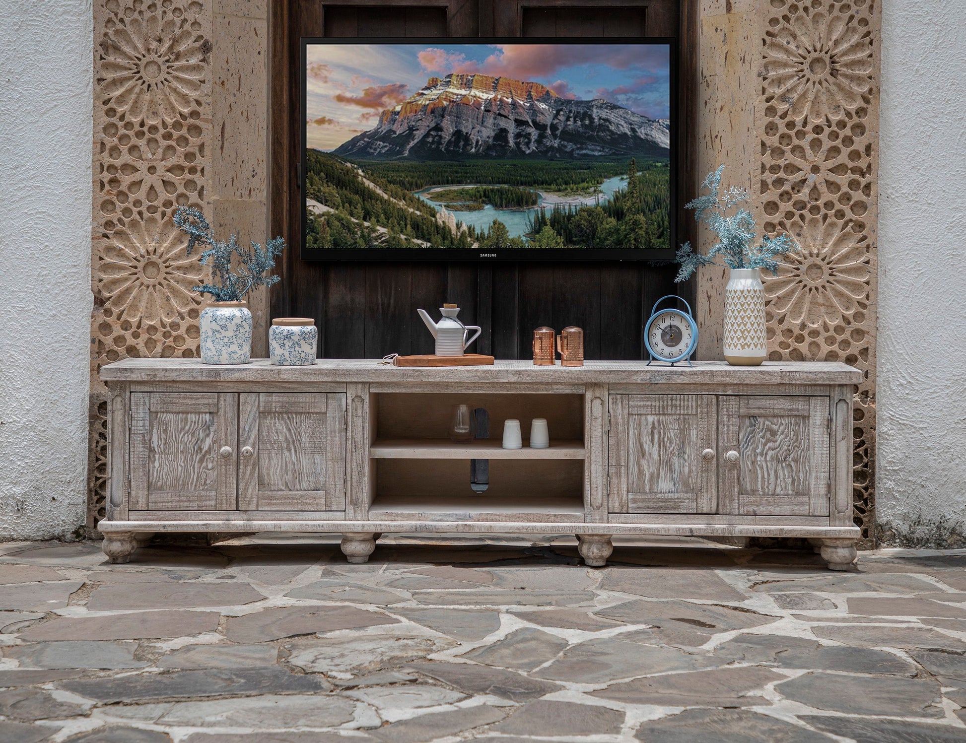 International Furniture Direct Aruba - 93" TV Stand | Meri Furniture