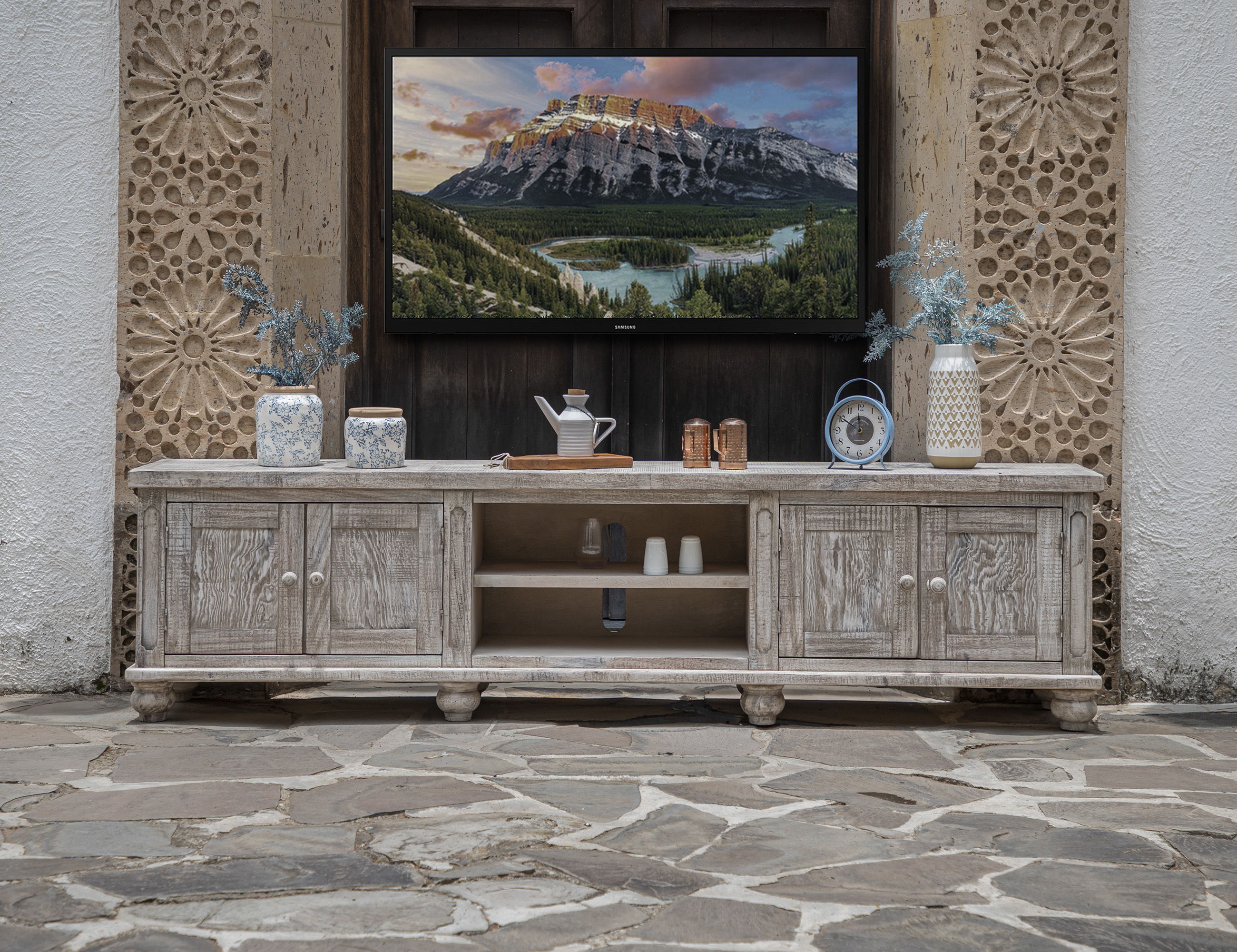 International Furniture Direct Aruba - 93" TV Stand | Meri Furniture