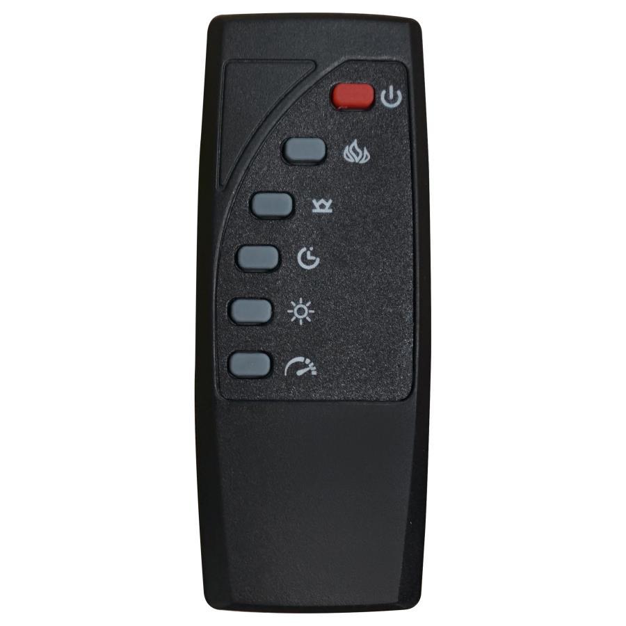 Carey - 79" TV Stand Fireplace Media Console - Dark Pine