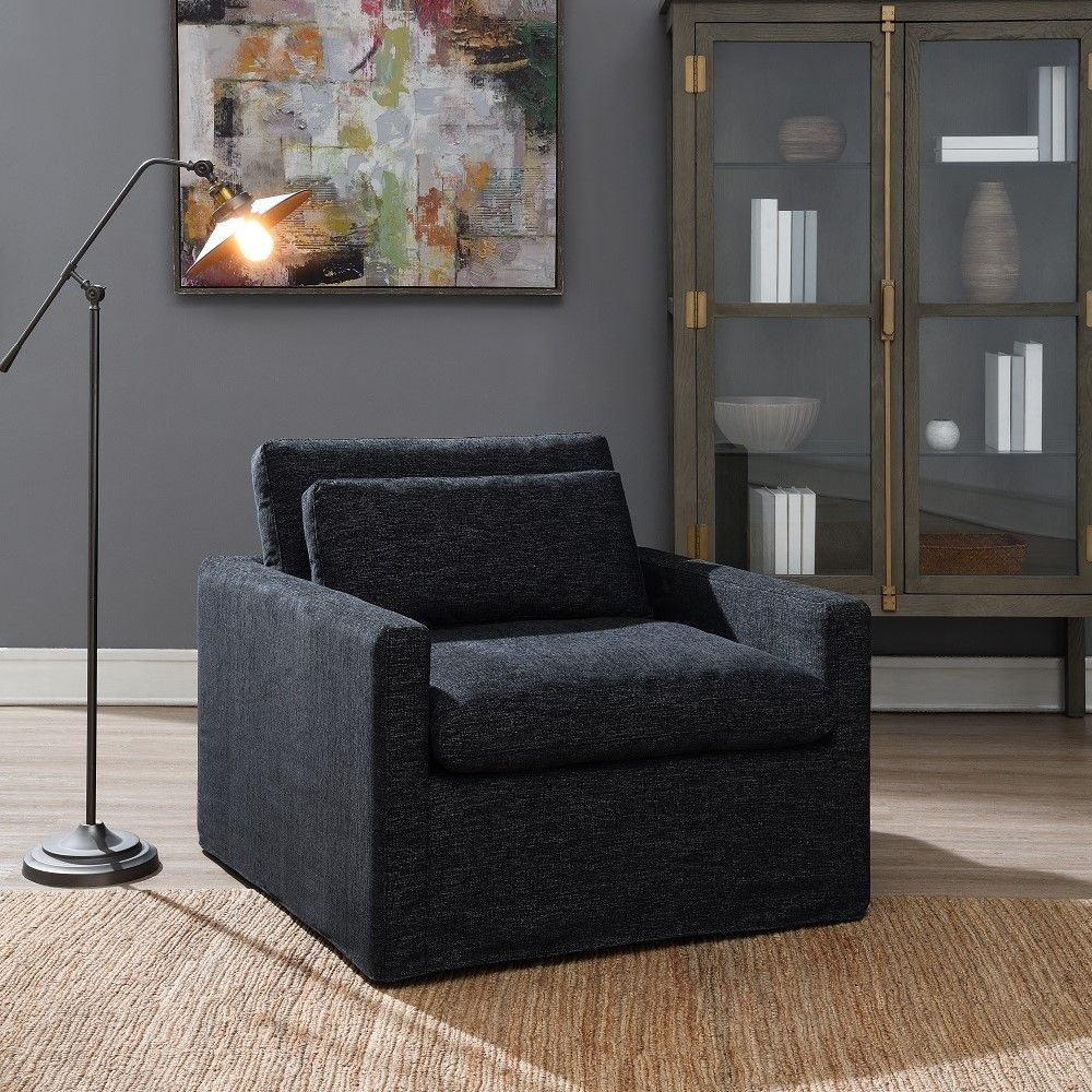 ACME Frederick - Swivel Chair With Pillow | Meri Furniture