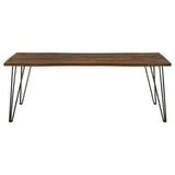 Coaster Fine Furniture Neve - Live Edge Dining Table - Gray Sheesham | Meri Furniture