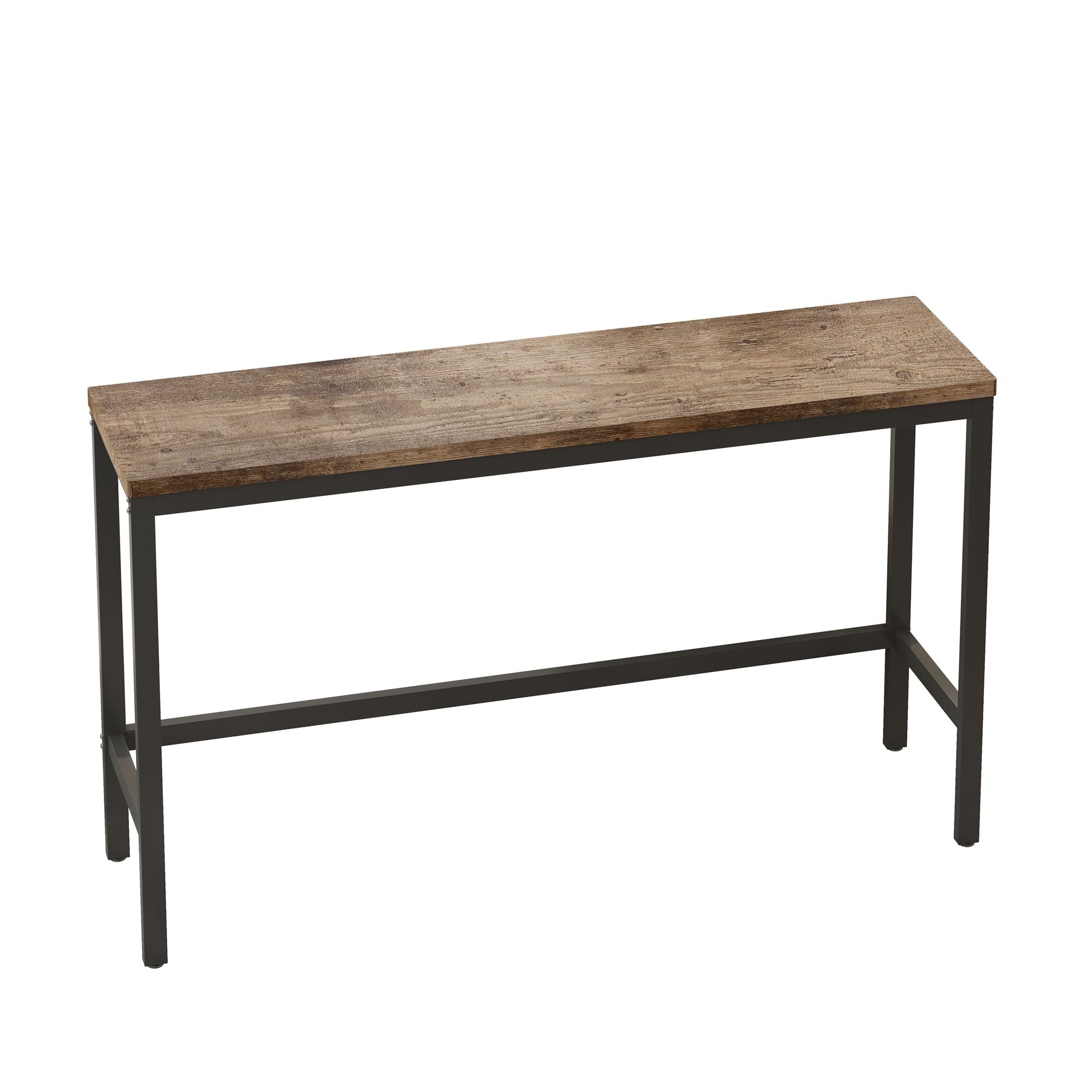 Modern Design Long Dining Table Set With 3 Stools