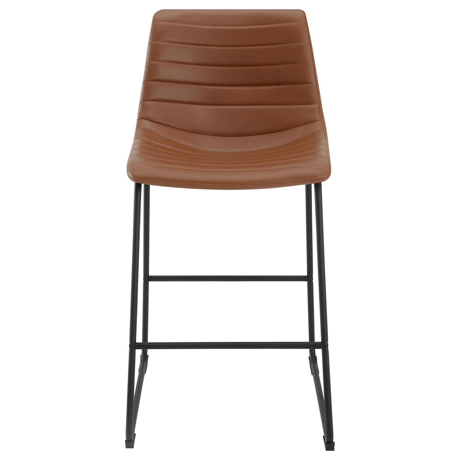 Coaster Fine Furniture Zuni - Faux Leather Upholstered Bar Chair (Set of 2) | Meri Furniture