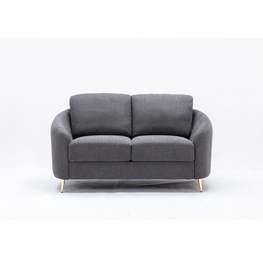 ACME Yuina - Loveseat - Gray Linen | Meri Furniture