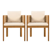 Outdoor Dining Chairs With Rope Handles (Set of 2)