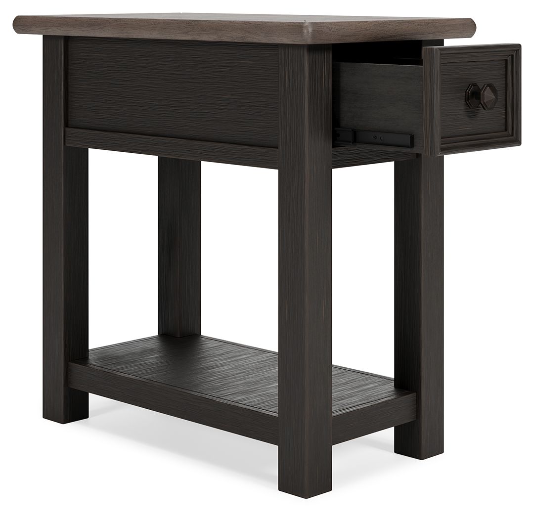 Ashley Furniture Tyler - Black / Gray - Chair Side End Table | Meri Furniture