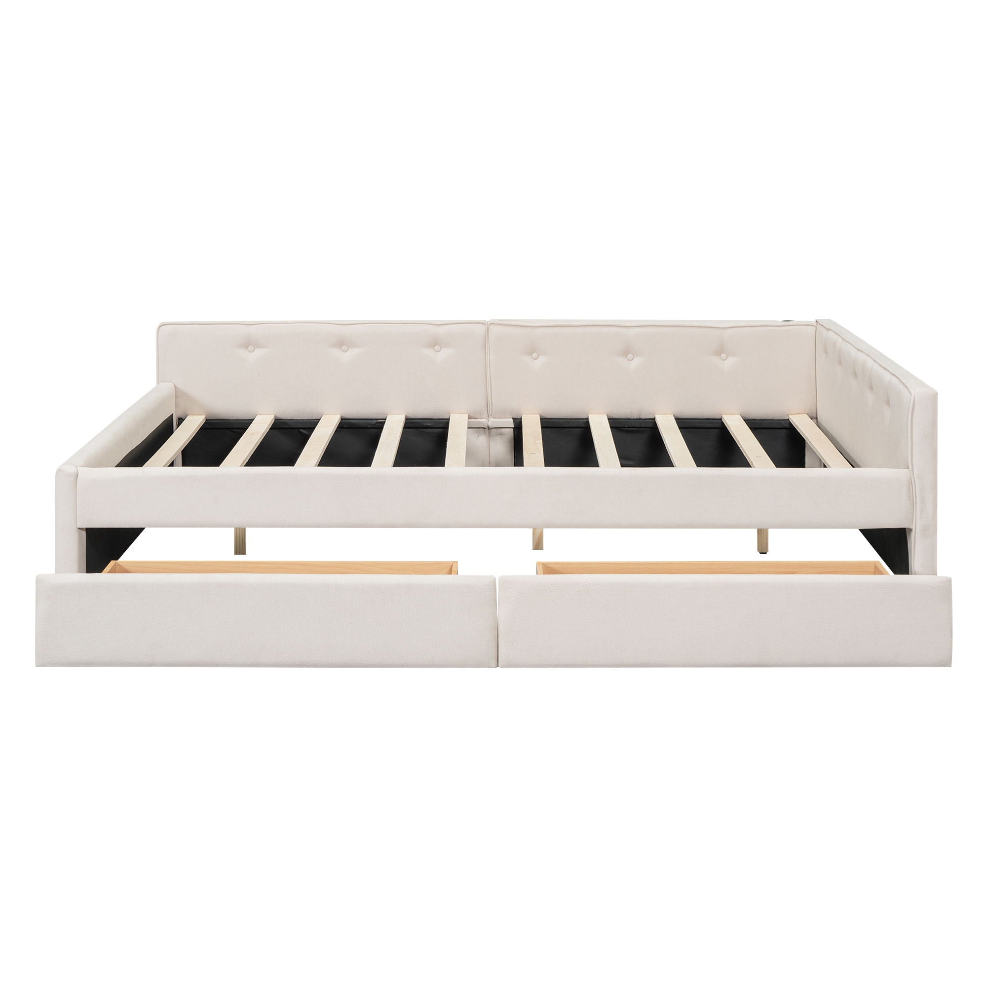 Platform Bed With USB Ports