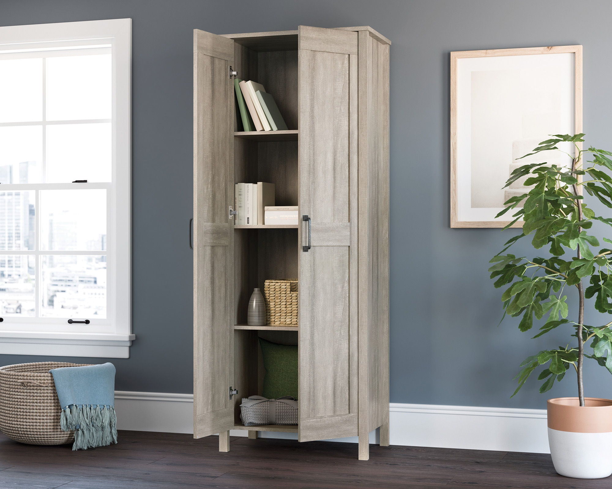 Spring Maple Two-Door Storage Cabinet