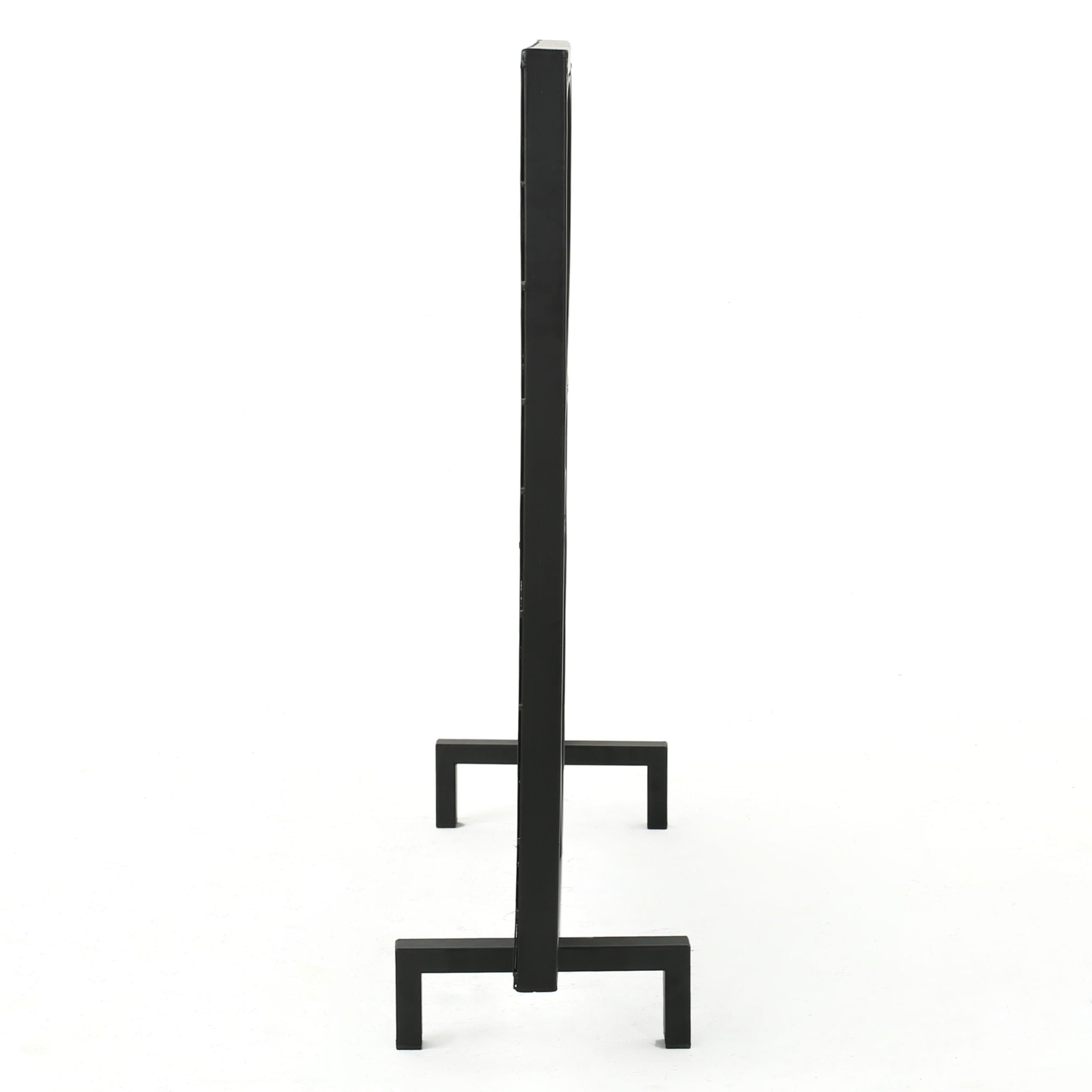 Thayer - Single Panel Iron Fireplace Screen With Geometric Design