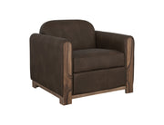 International Furniture Direct Balam - Armchair - Dark Brown | Meri Furniture