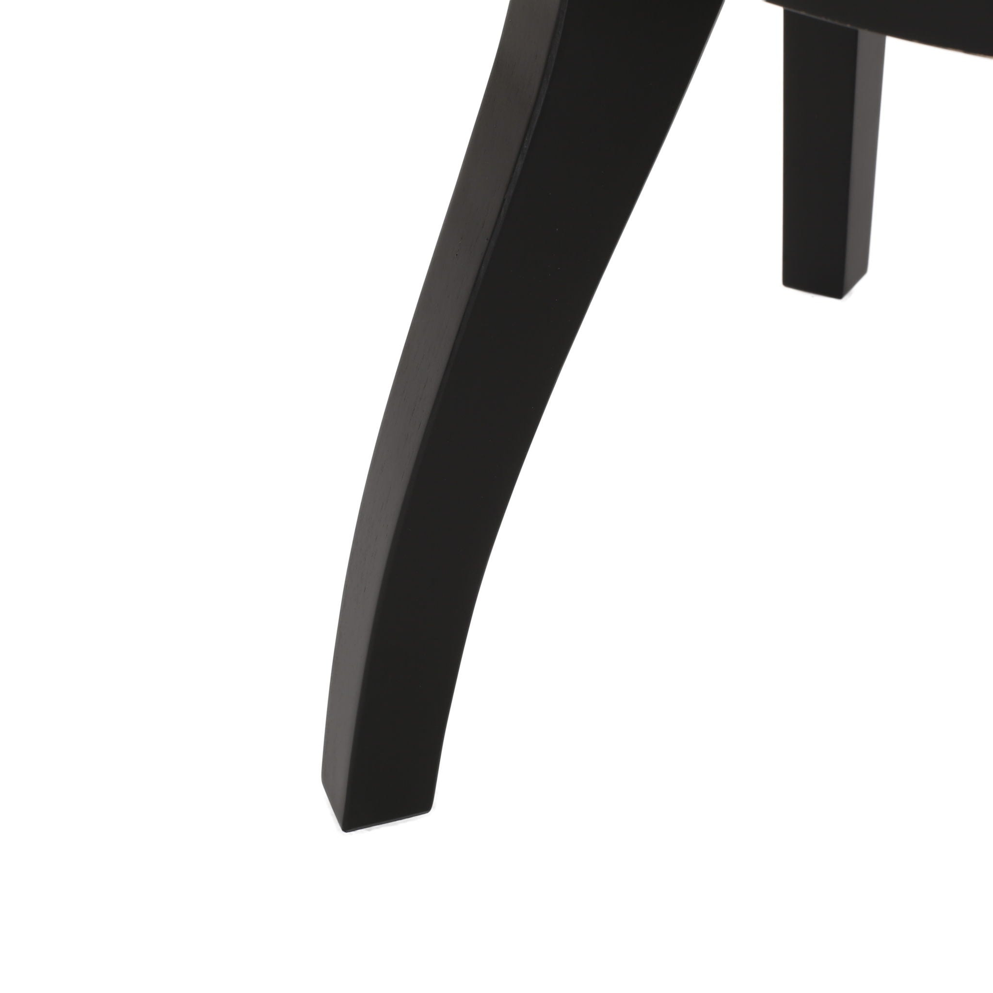 Elegant Dining Chair With Cane Web Backrests And Velvet Upholstery